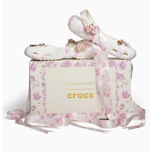 Love Shack Fancy x Crocs Womens Classic Ballet Flat with Straps Size 8 NWT